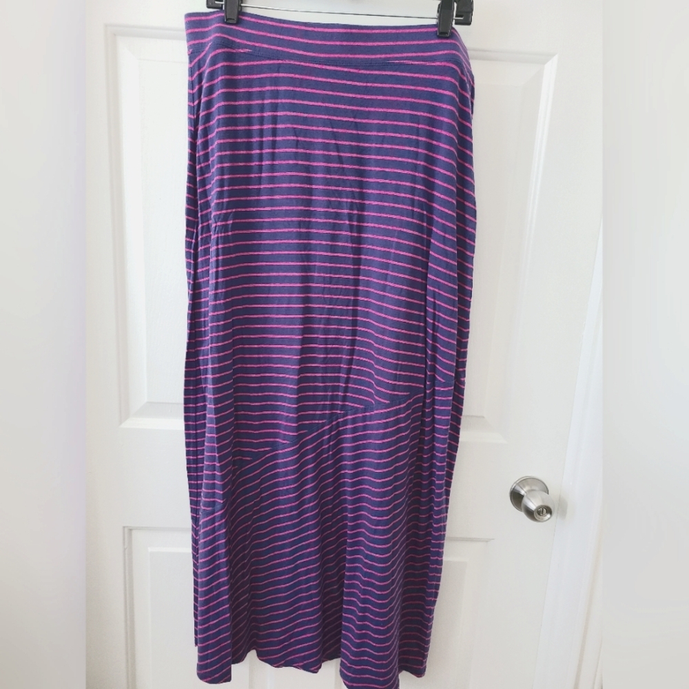 SZ M pink and blue maxi skirt